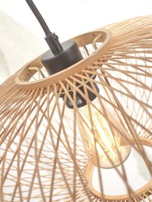 Lampadar eco din bambus Cango S white/40x20 nat