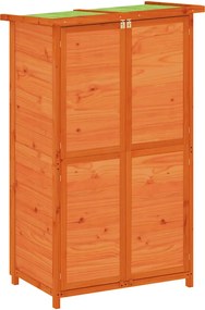 vidaXL Șopron scule de grădină maro 83x57x140 cm lemn masiv de pin