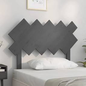 vidaXL Tăblie de pat, gri, 104x3x80,5 cm, lemn masiv de pin