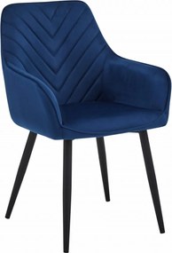 Reducere Scaun de masa NANA VELVET, albastru II. calitate