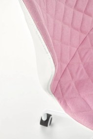 Scaun de birou copii Matrix III alb roz
