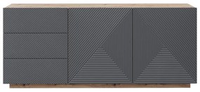 Comodă 167 cm Asha - artisan /rivier stone mat