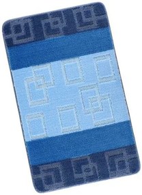 Covor de baie Bellatex Bany Cuburi albastru , 60 x100 cm