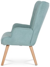 Fotoliu cu taburet BLUE2, turcoaz