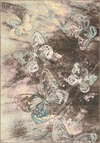 Covor Copii Cu Fluturi Fru Beige Selectează mărime: 133 X 180
