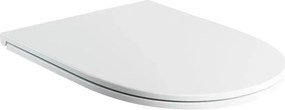 Capac WC softclose Omnires Ottawa Comfort slim finisaj alb lucios