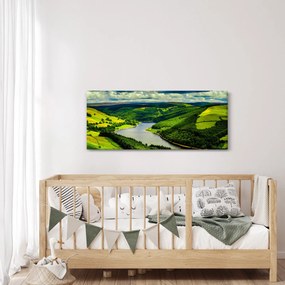 Tablou - Peisaj verde (120x50 cm)