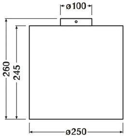 Plafonieră Ledvance DECOR CARDBOARD 1xE27/15W/230V d. 25 cm