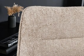 Set de 2 scaune pivotante Verona, sampanie bej