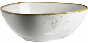 Mäser Bol oval Pintar Puncte maro alb 22 x 19 cm, L