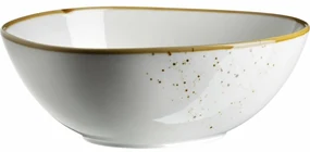 Mäser Bol oval Pintar Puncte maro alb 22 x 19 cm, L