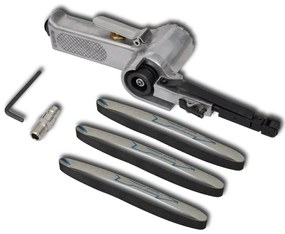 Airpress Șlefuitor cu bandă pneumatică, cu curele, 3 buc