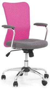 Fotoliu de birou Andera (gri + roz). Promo -7%. 1048764