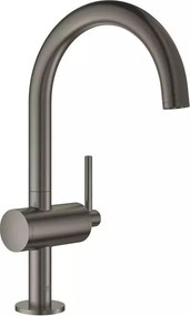 Baterie lavoar Grohe Atrio L monocomanda antracit periat Hard Graphite