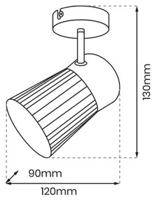 Spot BEST 1xE14/40W/230V negru