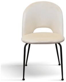 Scaun Farco ,structura metalica ,catifea - BEJ
