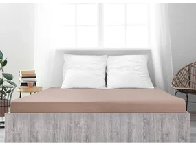 Cearșaf de pat 4Home jersey Ideal nuc, 180 x 200 cm