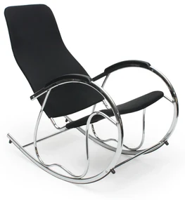 Fotoliu balansoar Hara 2 (negru). Promo -6%. 770253