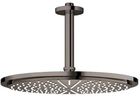 Palarie dus fix Grohe Rainshower Cosmopolitan 310, O31 cm cu brat, montaj pe tavan, negru