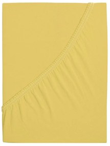 Cearșaf de pat jersey 4Home Ideal galben , 90 x 200 cm, 90 x 200 cm
