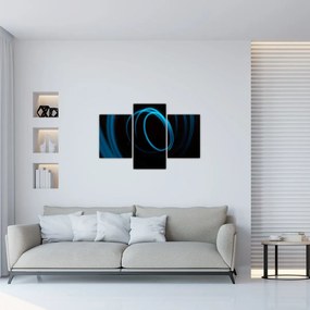 Tablou cu linie albastră (90x60 cm)