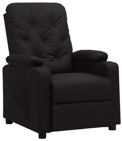 3093497 vidaXL Fotoliu cu ridicare, negru, piele ecologică