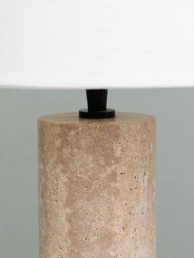 Lampa de masa, cu abajur din bumbac, Marble