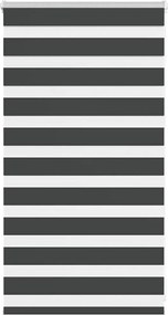 vidaXL Jaluzea tip zebra neagră lățime țesătură 85,9 cm poliester