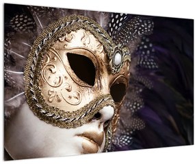 Tablou cu statuie cu masca (90x60 cm)