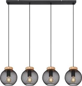 Globo 15663-4H - Lustru suspendat pe cablu PABLO 4xE27/40W/230V