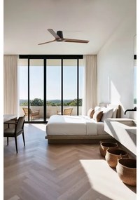 FARO 33839 - Ventilator tavan HEYWOOD TUB L pin/negru pr. 132 cm + DO