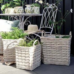 Set 3 Ghivece French Basket, Kalathi