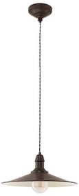 Lustră maro închis cu abajur din metal ø 36 cm STOCKBURY – EGLO