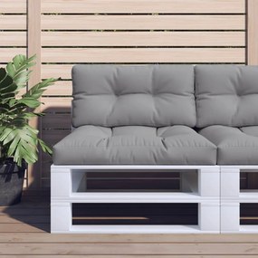 Perne pentru canapea din paleti, 2 buc., gri 2, Gri, 80 x 80 x 10 cm