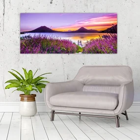 Tablou cu lac (120x50 cm), în 40 de alte dimensiuni noi