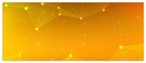 Tabloul abstract galben (120x50 cm)