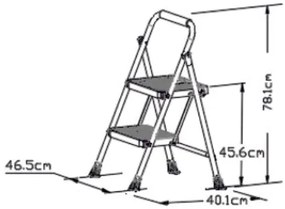 Lamart LT8096 scări Eurostep, 2 trepte