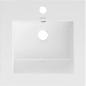 Mexen Atena chiuvetă încastrată în blat 41 x 41 cm, albă - 25014100