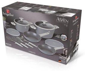 Set oale si tigai marmorate 12 piese Aspen Collection Berlinger Haus BH 7077