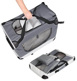 Geantă transport pentru animale 70 x 52 x 52 cm Grey - L