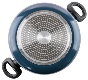 Cratiță Luigi Ferrero Prima FR-2644, 26x12 cm, 5.8 l, Acoperire neaderentă din marmură, Capac din sticlă cu orificiu pentru abur, Inducție, Albastru închis