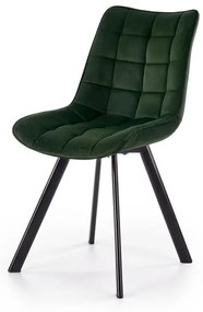 Set 4 scaune K332 velvet verde