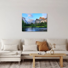 Tablou cu peisaj montan sălbatic (70x50 cm)