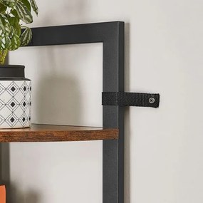 Bibliotecă NAVARO maro/negru