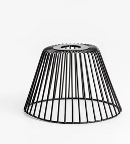 Brilagi - Lustră LED aplicată CERIA WIRE, 1xE27/40W/230V, Ø 80 cm, negru/stejar