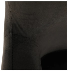 Fotoliu de design, catifea Velvet gri maroniu TAUPE, TENAL