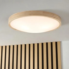 Plafonieră NATURAL MODERN SLIM 3xE27/15W/230V Ø 47,5 cm, finisaj pin
