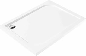 Cadita dus dreptunghiulara Deante Cubic alb 90x120 cm
