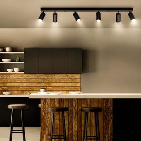 Brilagi - Plafonieră spot LED reglabilă SELE 6xGU10/6,5W/230V negru/auriu