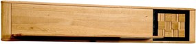 Polita lemn masiv Moon Stejar, 182 × 23 × 31 cm